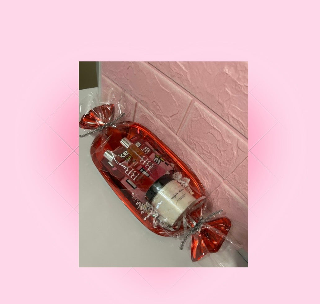 Christmas candy basket