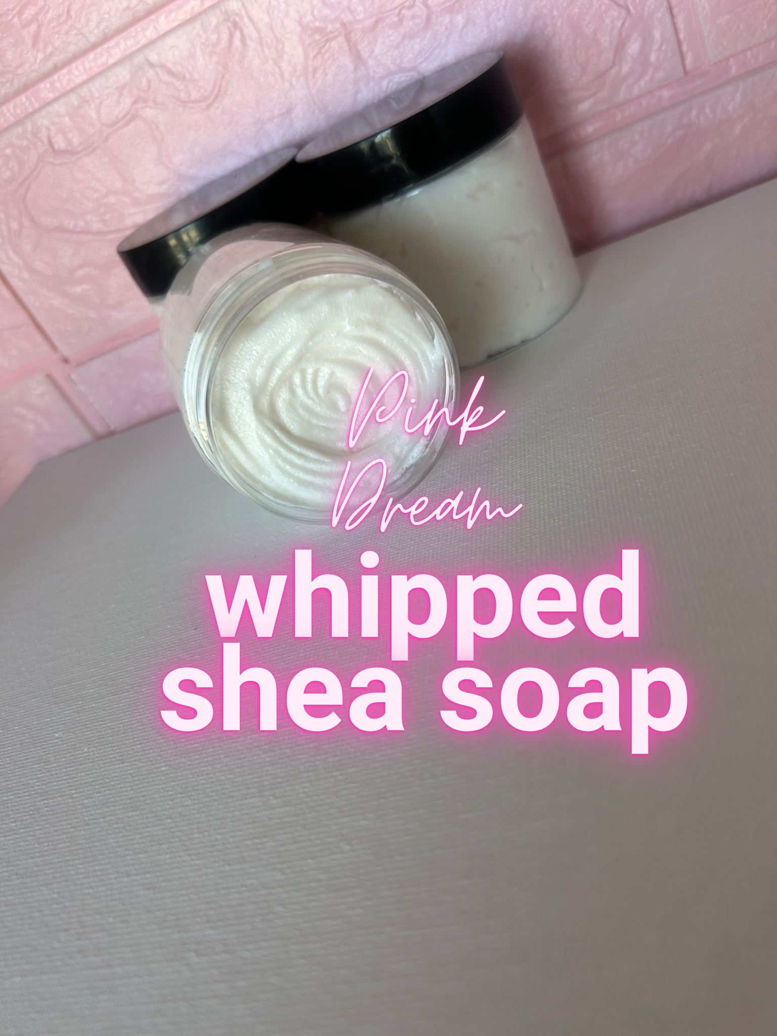 Pink dream whipped shea soap