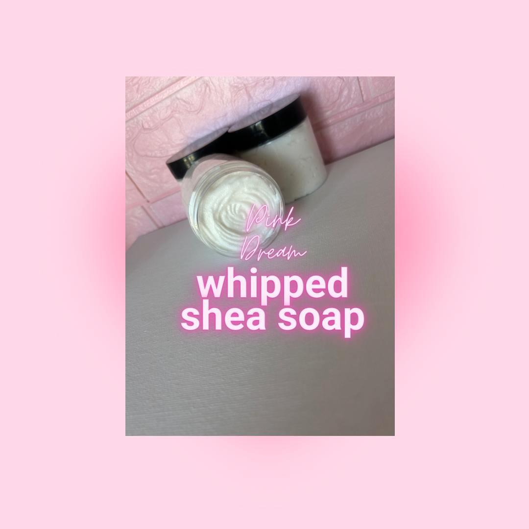 Pink dream whipped shea soap